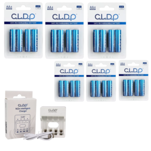 High Capacity NiZn Rechargeable AAA Batteries + 4 Cell Charging Dock – CLDP